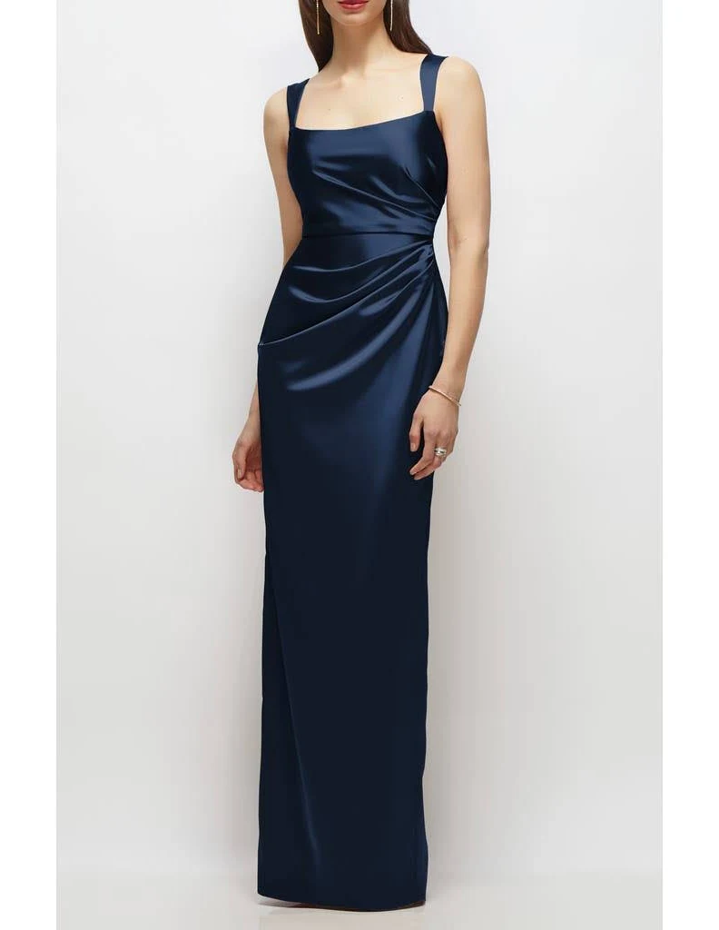 Women's Floral Evening Silk Dress